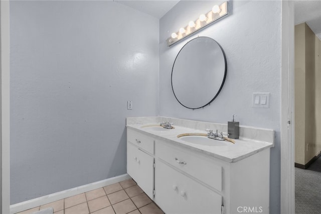 11286 Parkside Ln Unit 22, Garden Grove, CA 92843 - bathroom with double vanity and tile patterned flooring