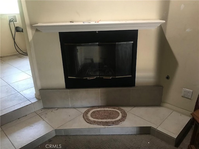 2710 Castle Rock Rd, Diamond Bar, CA 91765 - detailed view of a glass covered fireplace