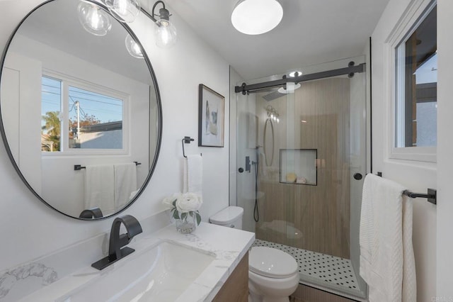 3356 Lockwood Dr, San Diego, CA 92123 - bathroom with a shower stall and vanity