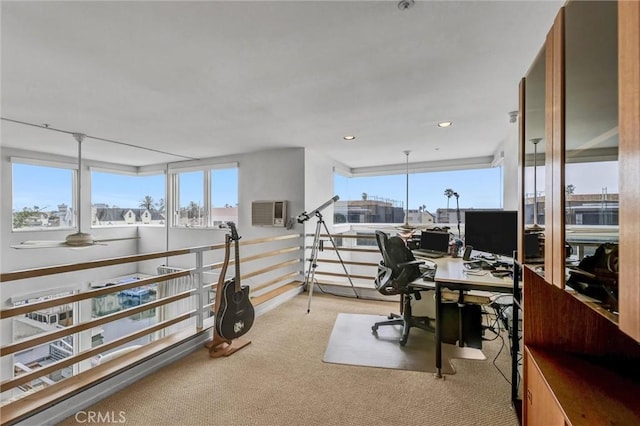 16745 Bayview Dr Unit B, Sunset Beach, CA 90742 - office featuring carpet and recessed lighting