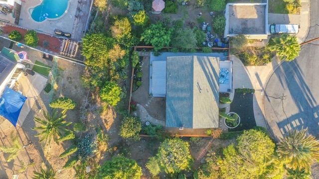 1682 Saddlehorn Dr, San Marcos, CA 92069 - view from above of property with a pool area