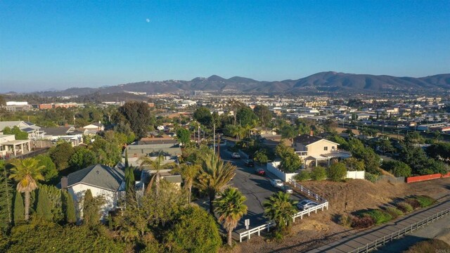1682 Saddlehorn Dr, San Marcos, CA 92069 - aerial overview of property's location featuring a mountainous background