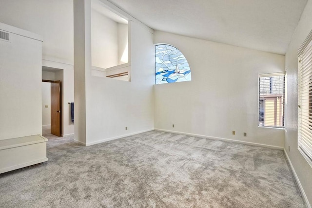 4015 Canario St Unit E, Carlsbad, CA 92008 - carpeted spare room featuring high vaulted ceiling and healthy amount of natural light