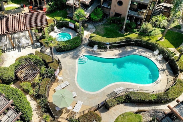 4015 Canario St Unit E, Carlsbad, CA 92008 - community pool with a hot tub and a patio