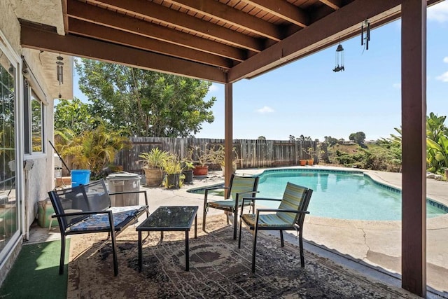 6174 Syracuse Way, San Diego, CA 92122 - view of pool with a patio area and a fenced backyard