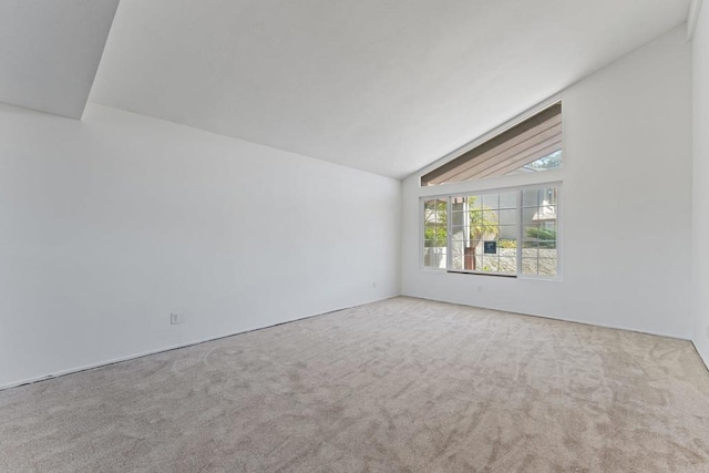 6174 Syracuse Way, San Diego, CA 92122 - spare room featuring vaulted ceiling and carpet floors