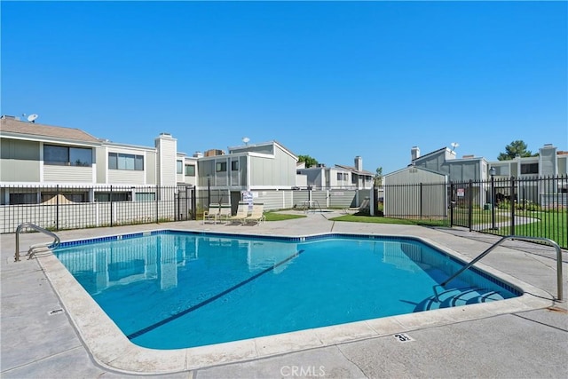 27074 Hidaway Ave Unit 3, Canyon Country, CA 91351 - community pool featuring a residential view and a patio area