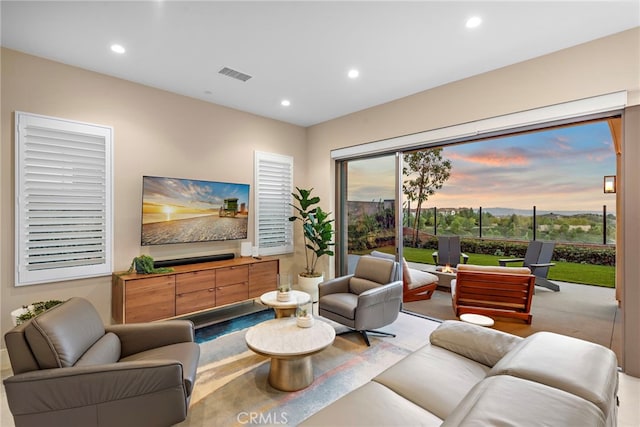 103 Winnett, Irvine, CA 92602 - living area featuring recessed lighting and wood finished floors