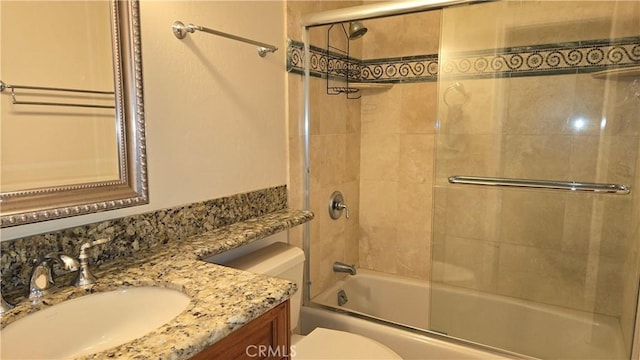 10840 New Salem Pt, San Diego, CA 92126 - bathroom featuring vanity and shower / bath combination with glass door