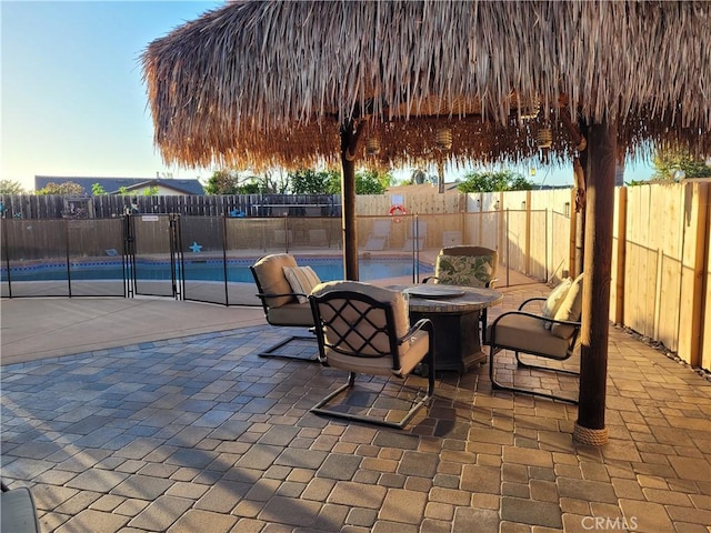10840 New Salem Pt, San Diego, CA 92126 - fenced backyard featuring a fire pit