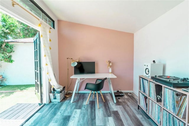 5855 Daneland St, Lakewood, CA 90713 - home office with wood finished floors