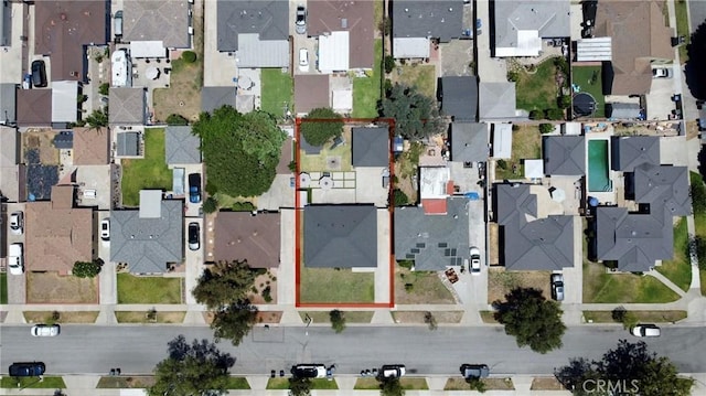 5855 Daneland St, Lakewood, CA 90713 - view of property location with nearby suburban area and property parcel outlined