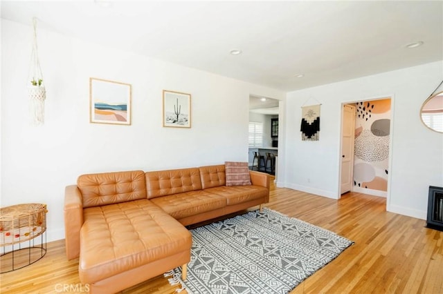 5855 Daneland St, Lakewood, CA 90713 - living area with light wood-type flooring and recessed lighting