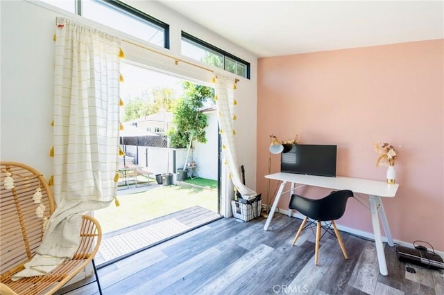 5855 Daneland St, Lakewood, CA 90713 - home office with wood finished floors