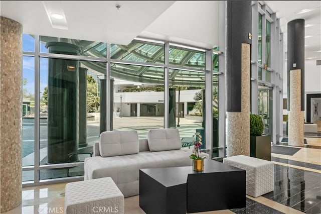 3131 Michelson Dr Unit 901, Irvine, CA 92612 - common area with floor to ceiling windows