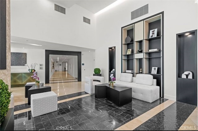 3131 Michelson Dr Unit 901, Irvine, CA 92612 - common area with a towering ceiling
