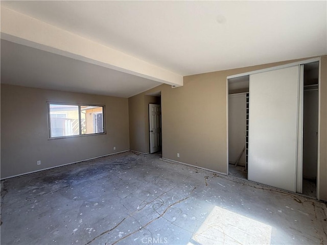 2854 Coronado Ave, San Diego, CA 92154 - unfurnished bedroom with beam ceiling and a closet