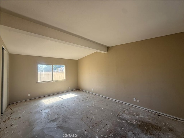 2854 Coronado Ave, San Diego, CA 92154 - spare room featuring beam ceiling