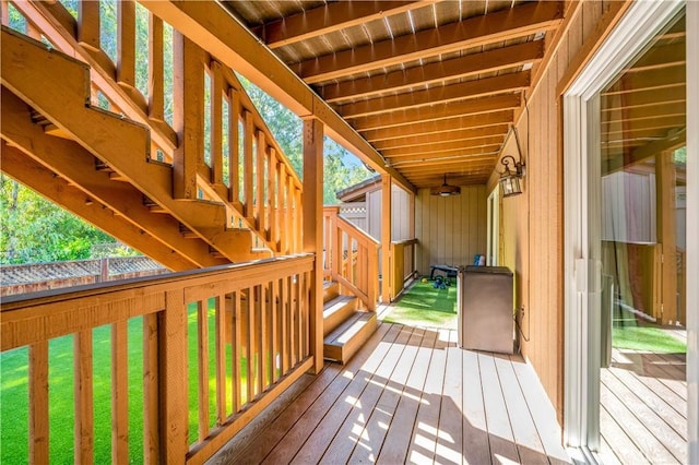 1828 Wintergreen, Escondido, CA 92026 - wooden terrace with stairway
