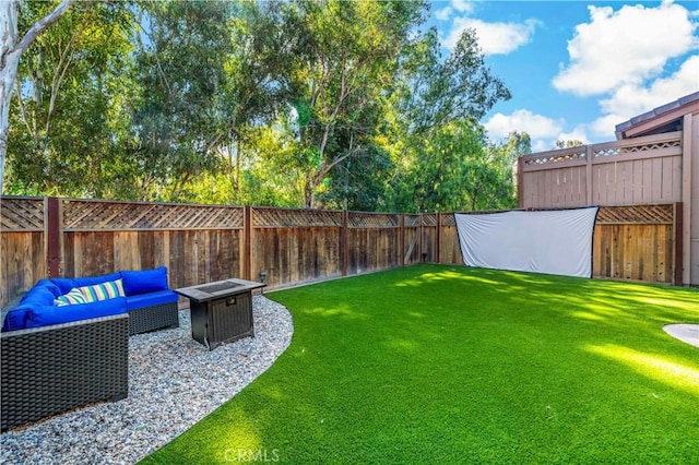 1828 Wintergreen, Escondido, CA 92026 - fenced backyard featuring a fire pit