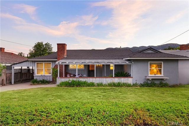 2900 Manhattan Ave, La Crescenta, CA 91214 - view of front of property with a chimney and a shingled roof