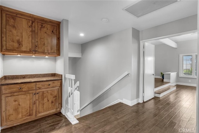 3652 San Joaquin Ave, Los Alamitos, CA 90720 - stairs with wood finished floors and recessed lighting