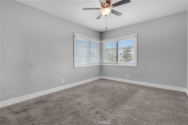 3652 San Joaquin Ave, Los Alamitos, CA 90720 - carpeted empty room featuring ceiling fan and baseboards