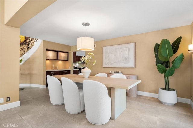 26356 Sorrell Pl, Laguna Hills, CA 92653 - dining space featuring baseboards and light tile patterned flooring