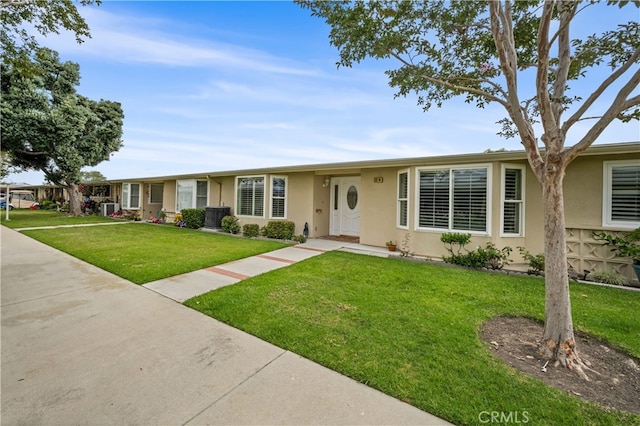 13311 Twin Hills Rd Unit 55H, Seal Beach, CA 90740 - ranch-style house featuring stucco siding and a front yard
