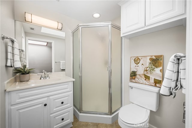 13311 Twin Hills Rd Unit 55H, Seal Beach, CA 90740 - bathroom with vanity and a stall shower