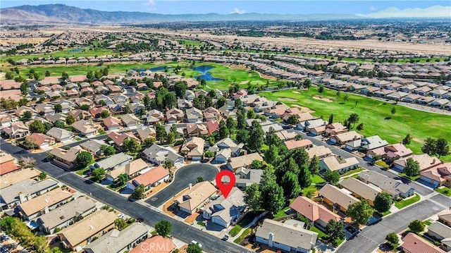11246 Pleasant Hills Dr, Apple Valley, CA 92308 - aerial view of property's location featuring a golf club, nearby suburban area, and a water and mountain view