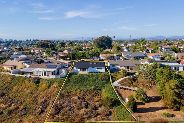 4143 Cole Way, San Diego, CA 92117 - aerial view of residential area with property boundaries highlighted