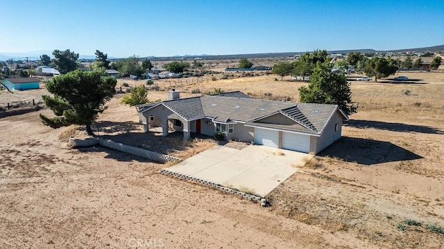 8851 Sonora Rd, Phelan, CA 92371 - aerial view of property and surrounding area featuring a desert landscape