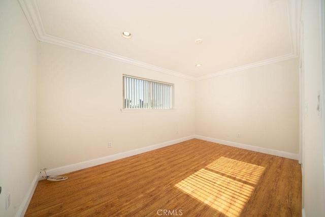 8851 Sonora Rd, Phelan, CA 92371 - spare room with wood finished floors, crown molding, and recessed lighting