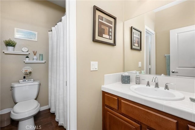 41798 Aviv Ct, Murrieta, CA 92562 - full bath with vanity and wood finished floors