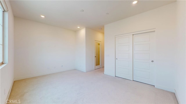 2603 Winston Ct, Arcadia, CA 91007 - unfurnished bedroom with light carpet, recessed lighting, and a closet