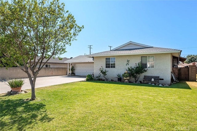 117 N Morada Ave, West Covina, CA 91790 - view of front of house with stucco siding, driveway, a garage, and a shingled roof