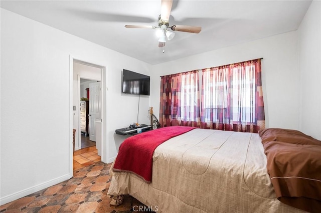 117 N Morada Ave, West Covina, CA 91790 - bedroom with baseboards and ceiling fan