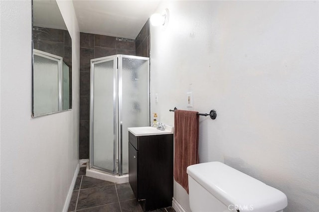 117 N Morada Ave, West Covina, CA 91790 - bathroom featuring a shower stall, vanity, and tile patterned floors