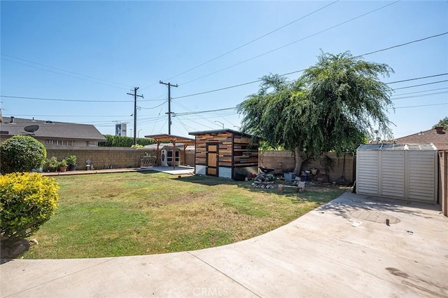 117 N Morada Ave, West Covina, CA 91790 - fenced backyard featuring a shed and a patio area