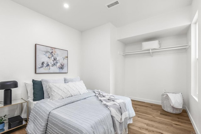 4514 Dawson Ave Unit 2, San Diego, CA 92115 - bedroom with wood finished floors and recessed lighting
