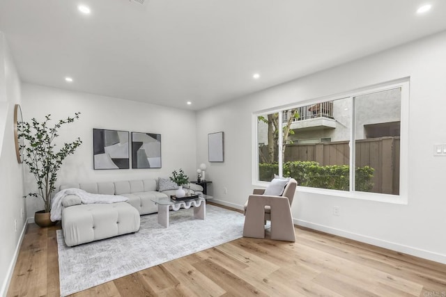 4514 Dawson Ave Unit 2, San Diego, CA 92115 - living area featuring light wood finished floors and recessed lighting