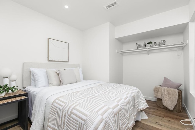 4514 Dawson Ave Unit 4, San Diego, CA 92115 - bedroom featuring wood finished floors and recessed lighting