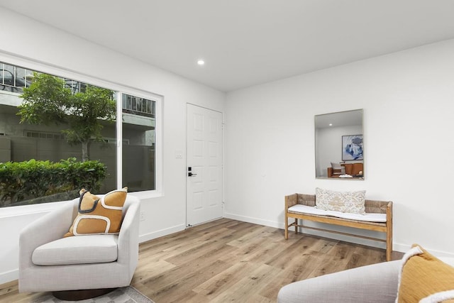 4514 Dawson Ave Unit 4, San Diego, CA 92115 - sitting room featuring light wood-type flooring and recessed lighting