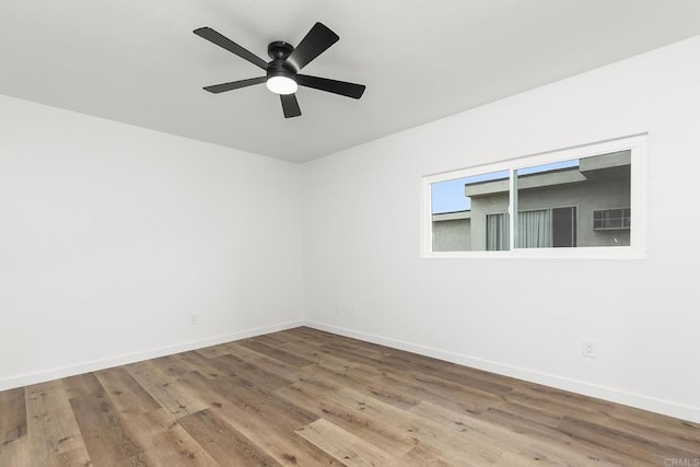 4514 Dawson Ave Unit 4, San Diego, CA 92115 - empty room featuring wood finished floors and a ceiling fan