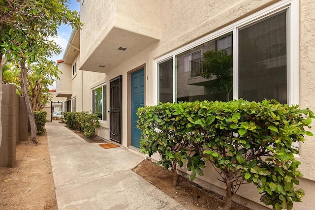 4514 Dawson Ave Unit 4, San Diego, CA 92115 - doorway to property featuring stucco siding
