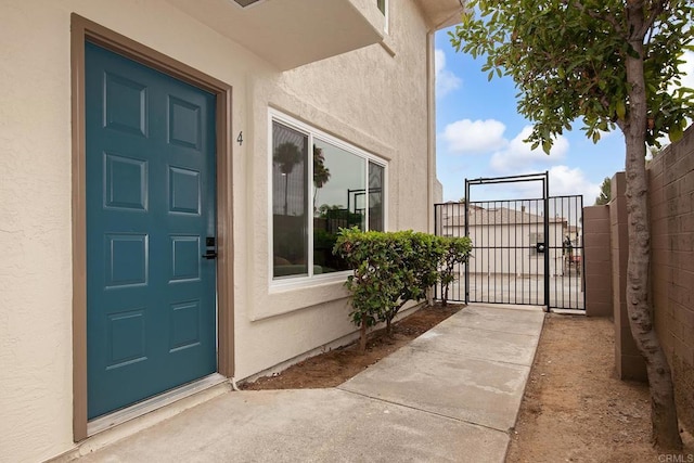 4514 Dawson Ave Unit 4, San Diego, CA 92115 - entrance to property with stucco siding and a gate