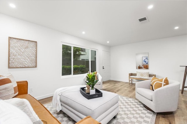 4514 Dawson Ave Unit 4, San Diego, CA 92115 - living room featuring light wood-style flooring and recessed lighting
