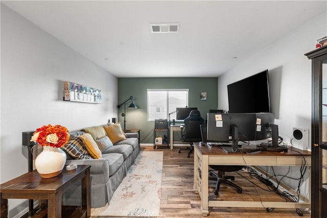 3558 Mt San Gorgonia Ave, Rosamond, CA 93560 - office area with wood finished floors