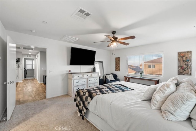 3558 Mt San Gorgonia Ave, Rosamond, CA 93560 - bedroom featuring carpet and ceiling fan